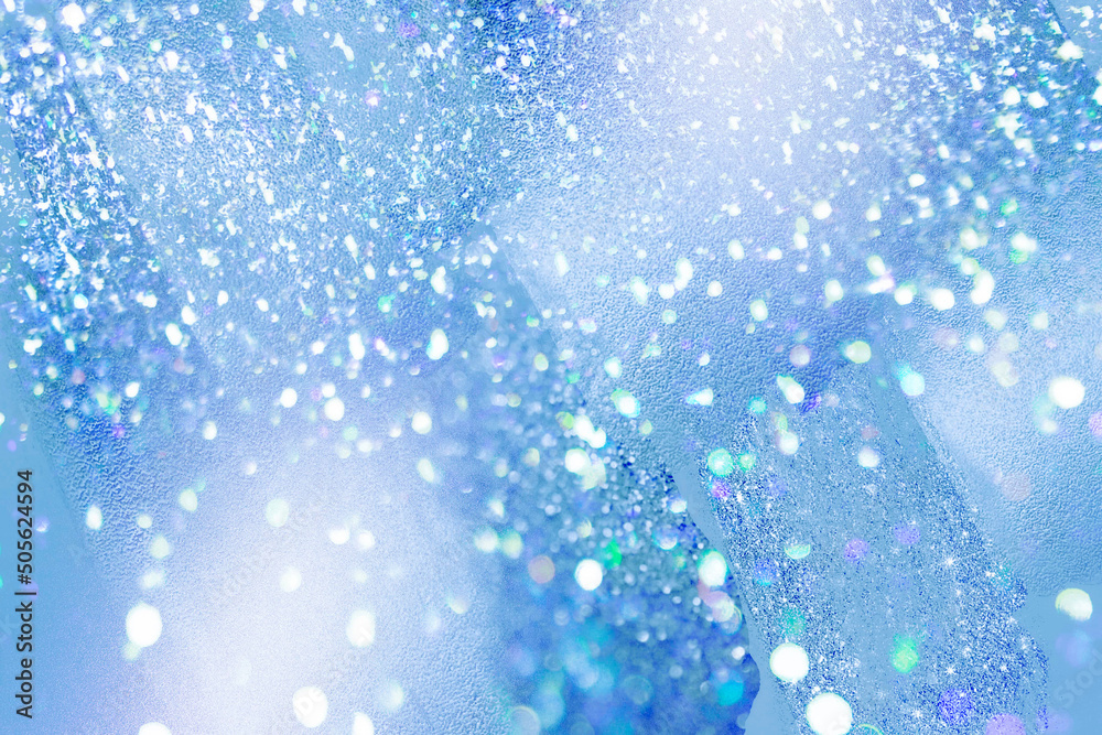 Stockfoto キラキラ グリッター ジュエリー クリスタル ラメ 青色 水色 夏 氷 背景 テクスチャ Adobe Stock
