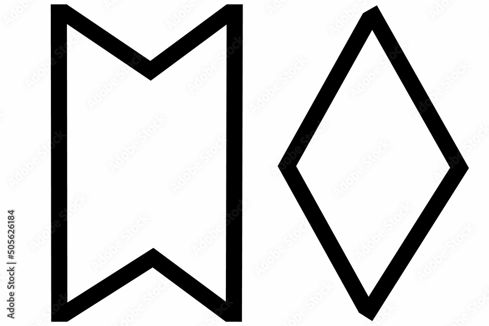 Fotografie vector runic scandinavian celtic alphabet letter O