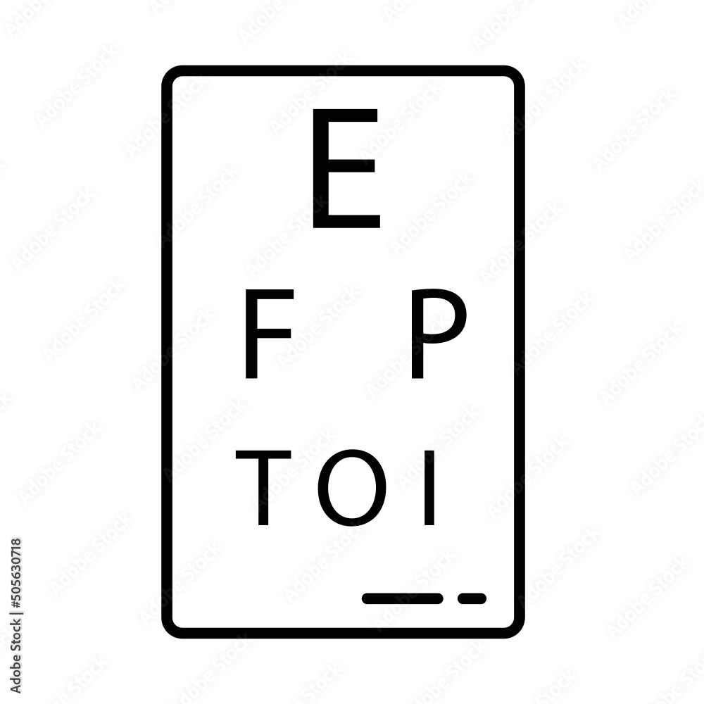 eye test chart eye test chart