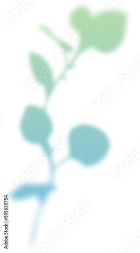 Gradient floral element with texture