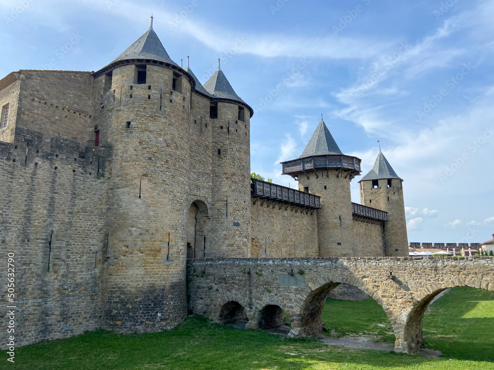 Château Comtal de la cité médiéval de Carcassonne, Occitanie