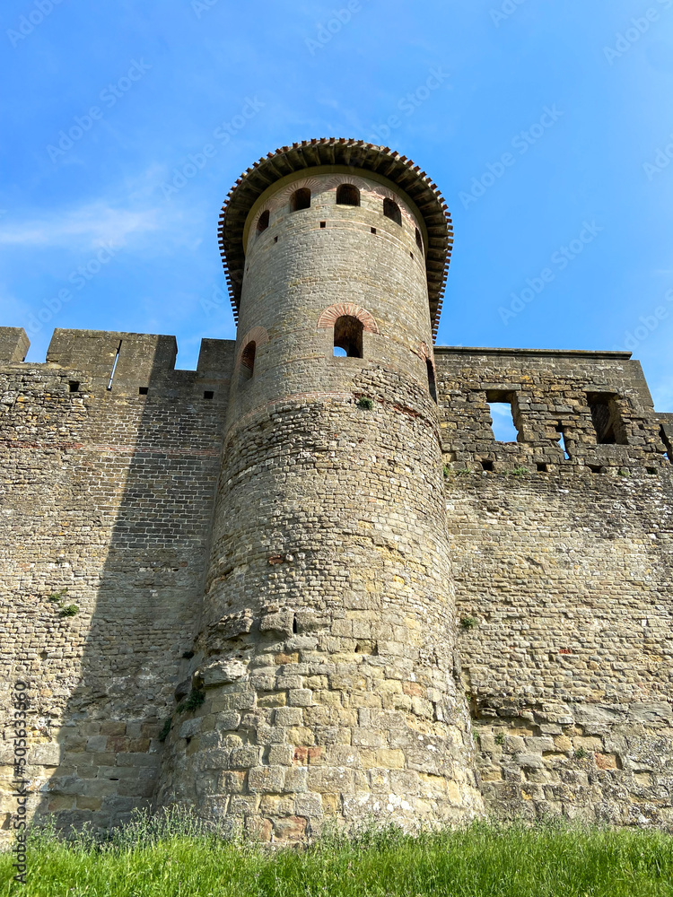 Tour de la cité médiéval de Carcassonne, Occitanie