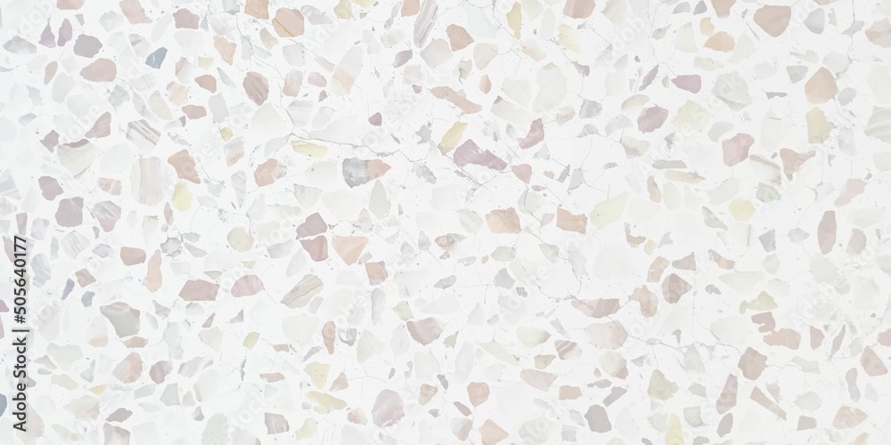 Abstract background with trending fancy seamless terrazzo vector pattern. terrazzo flooring texture polished stone pattern wall and color old surface marble for background image horizontal.