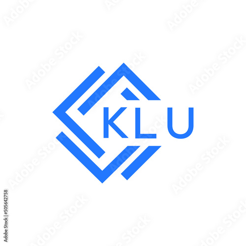 KLU technology letter logo design on white  background. KLU creative initials technology letter logo concept. KLU technology letter design.