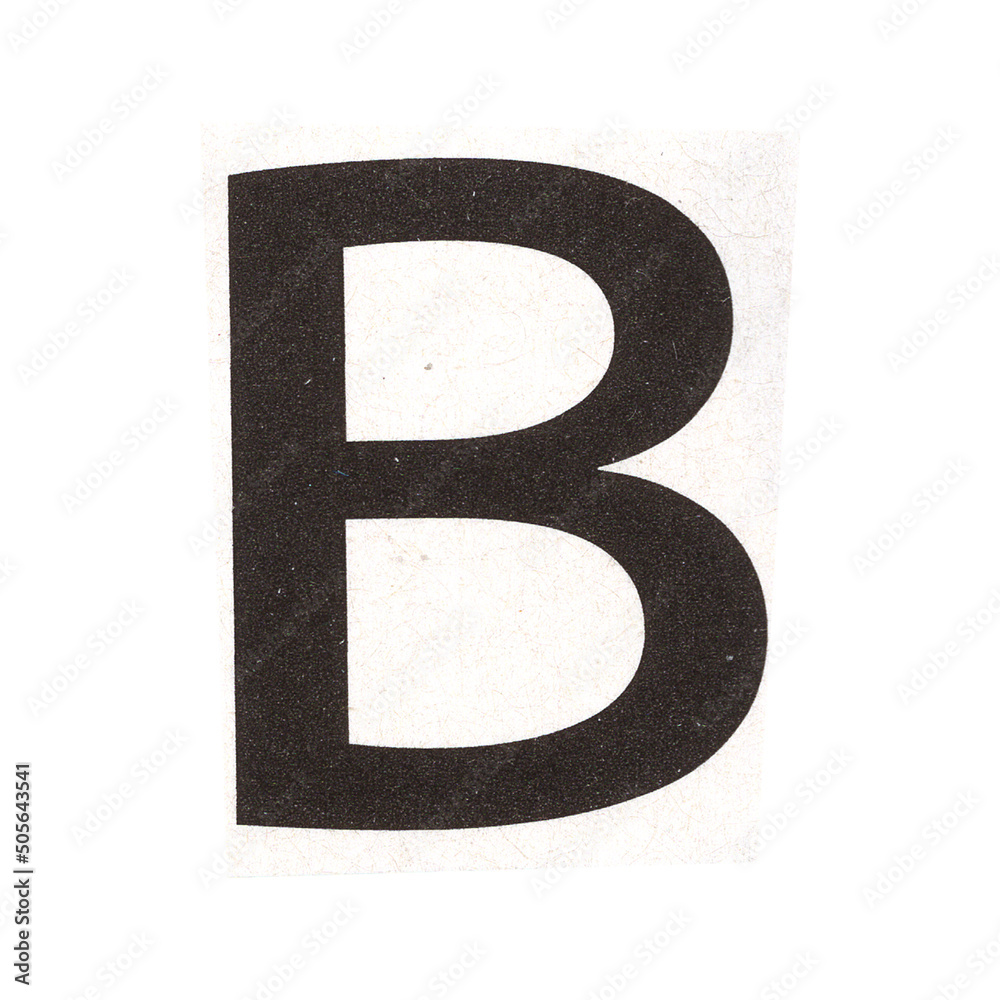 letter b magazine cut out font, ransom letter, isolated collage elements for text alphabet. hand made and cut, high quality scan. halftone pattern and texture detail. newspaper and scraps letter b magazine cut out font, ransom letter, isolated collage elements for text alphabet. hand made and cut, high quality scan. halftone pattern and texture detail. newspaper and scraps