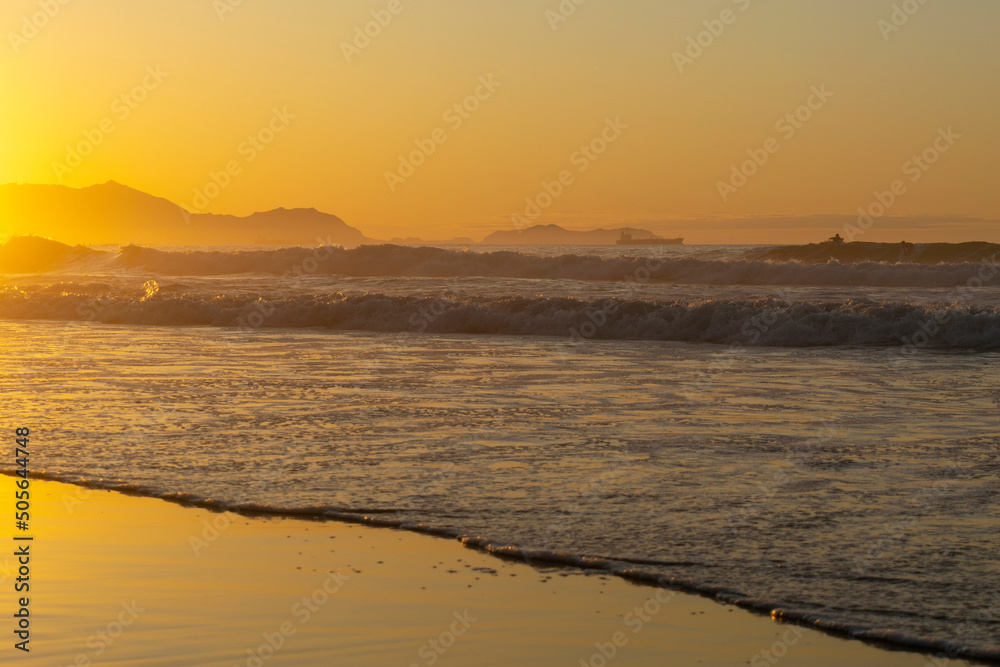 sunset on the beach sunset on the beach