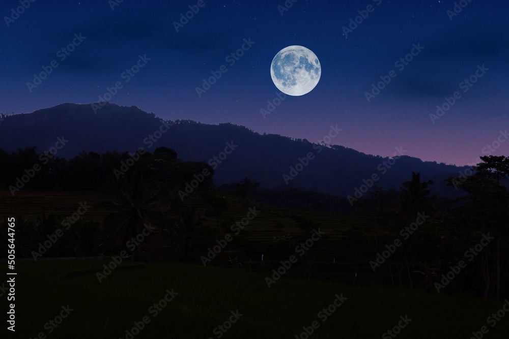 full moon over the mountains full moon over the mountains