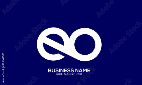 Alphabet EB or BE infinity design creative monogram vector logo template