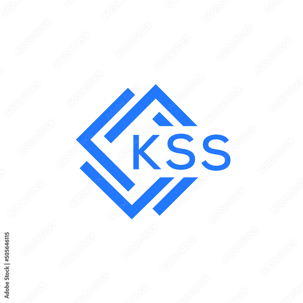 KSS technology letter logo design on white  background. KSS creative initials technology letter logo concept. KSS technology letter design.

