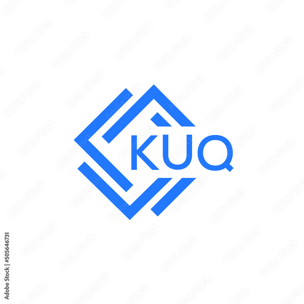KUQ technology letter logo design on white  background. KUQ creative initials technology letter logo concept. KUQ technology letter design.

