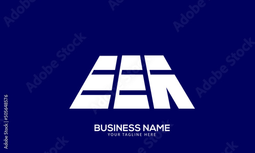 Alphabet EEA construstion building property monogram vector logo template
