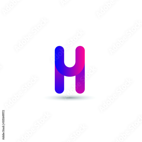 H letter logo. H logo design. 