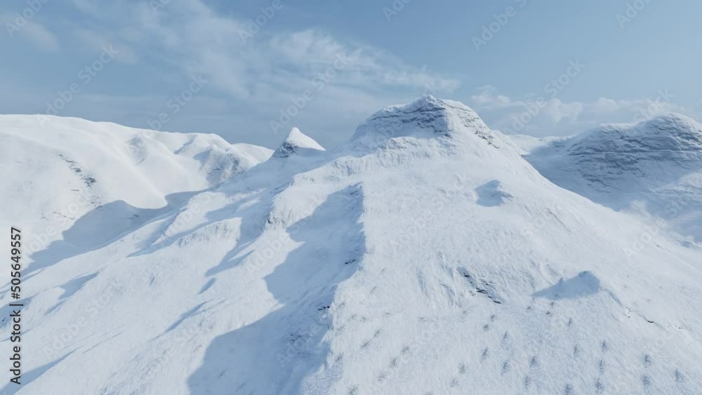 Blue aerial view Beautiful mountain landscape Top flying on peak 4k Blue aerial view Beautiful mountain landscape Top flying on peak 4k