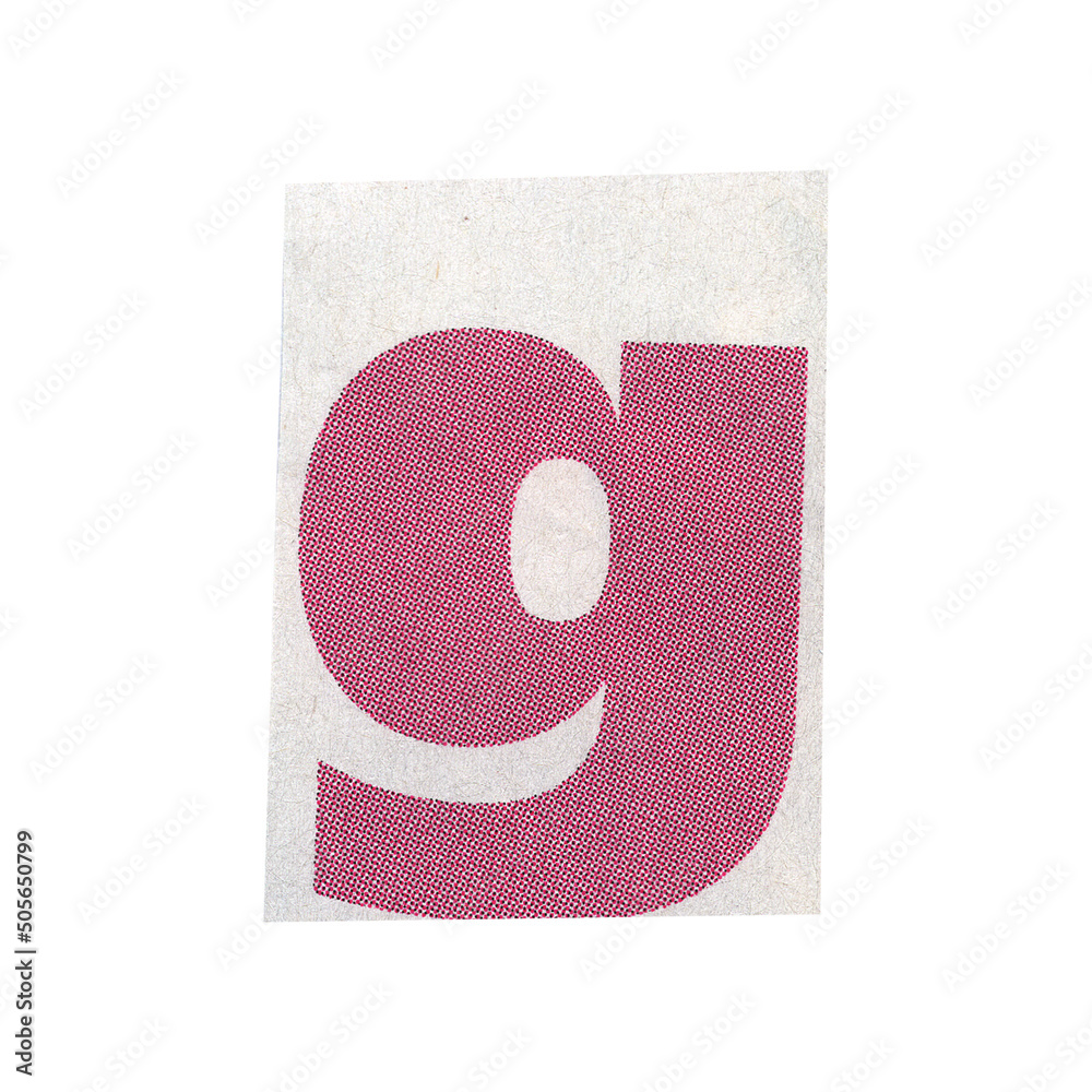 letter g magazine cut out font ransom letter isolated collage