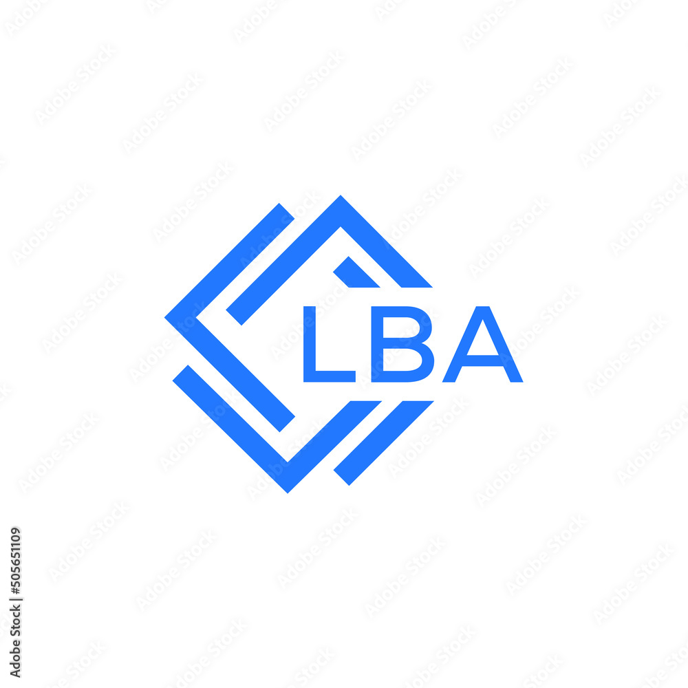 LBA technology letter logo design on white  background. LBA creative initials technology letter logo concept. LBA technology letter design.
