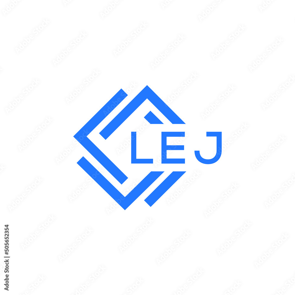 LEJ technology letter logo design on white  background. LEJ creative initials technology letter logo concept. LEJ technology letter design.
