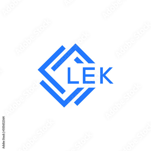 LEK technology letter logo design on white  background. LEK creative initials technology letter logo concept. LEK technology letter design.