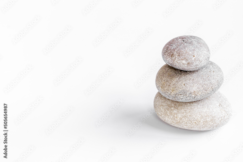 Spa massage gray stones. Beauty treatment background Spa massage gray stones. Beauty treatment background