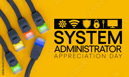Canvas Print System administrator appreciation day is observed every year in July, sysadmin is a person who is responsible for the upkeep, configuration, and reliable operation of computer systems