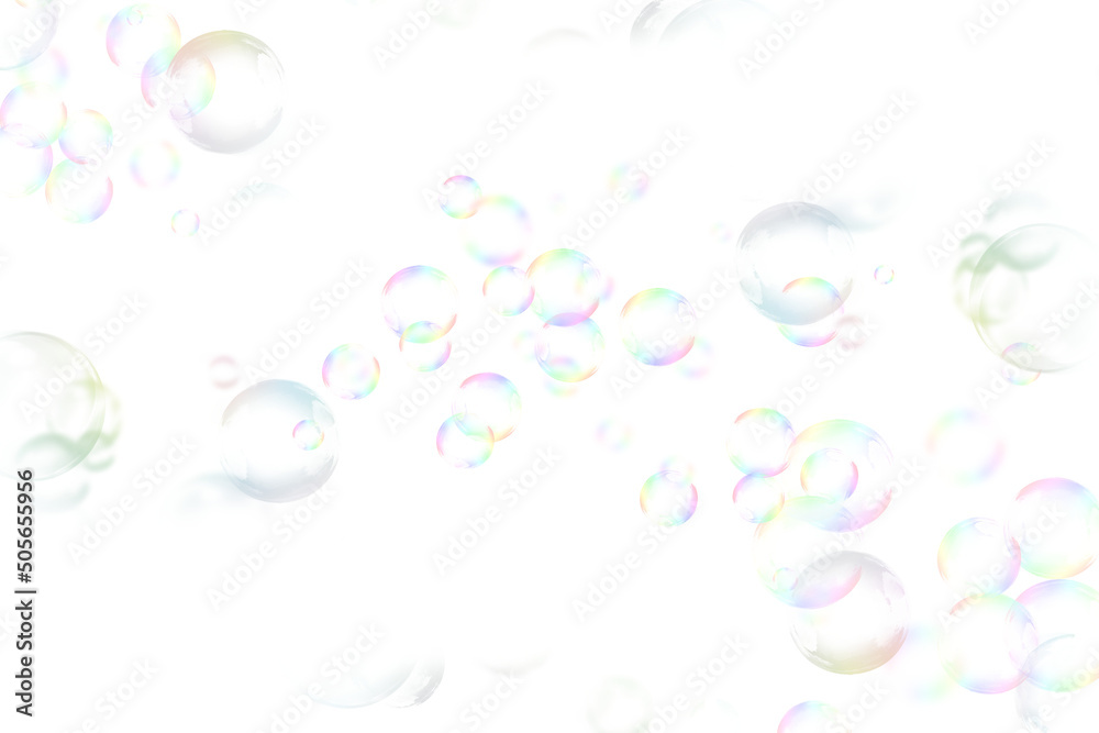 Bubbles Photoshop Overlays: Realistic Soap air bubbles Photo effect, Photo Overlays, png - obrazy, fototapety, plakaty 