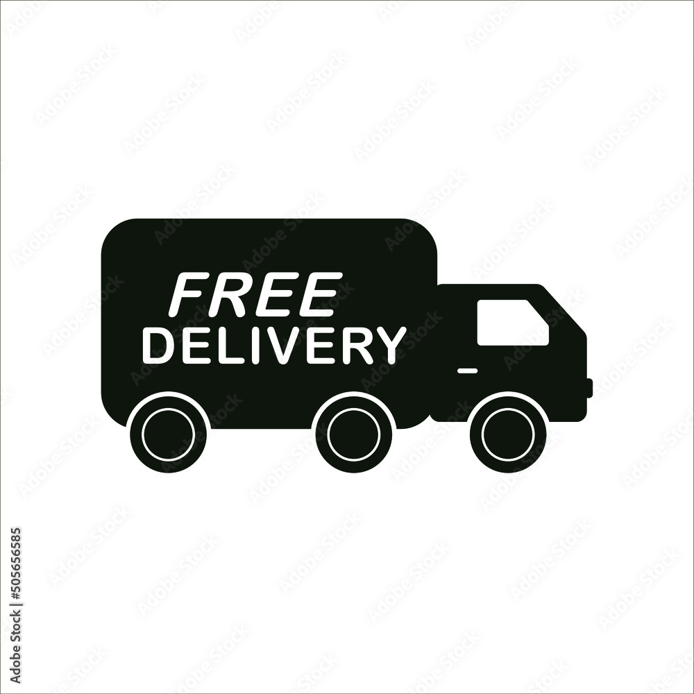 free delivery, truck vector illustration free delivery, truck vector illustration