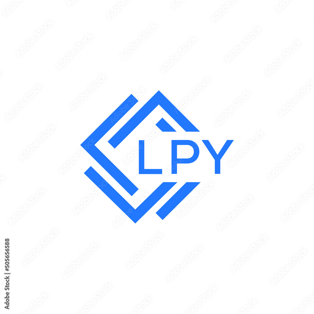 LPY technology letter logo design on white  background. LPY creative initials technology letter logo concept. LPY technology letter design.