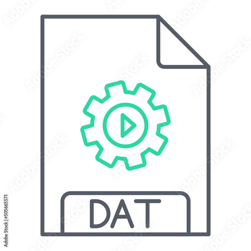 DAT File Format Icon Design