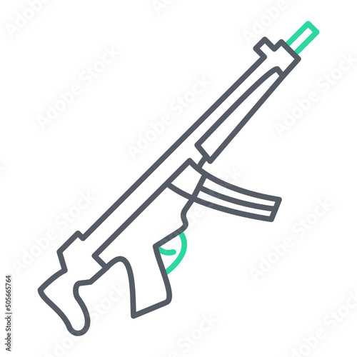 Machine Gun Icon Design