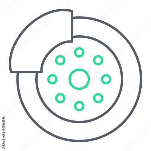 Brake Disc Icon Design