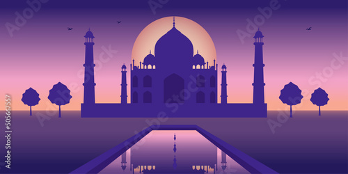 Background Silhouette India.