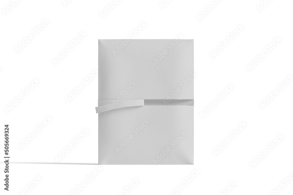 Paper shipping envelopes packaging mockup illustration 3d render isolated on white background Paper shipping envelopes packaging mockup illustration 3d render isolated on white background