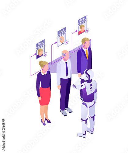 Robot Hiring People Composition