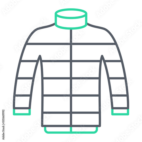 Puff Jacket Icon Design