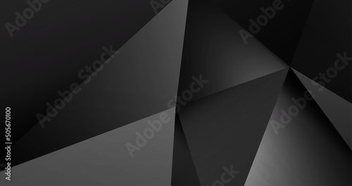 black exture background with 3d triangle and deep shadow, red metal wallpaper