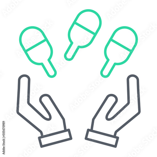 Juggling Icon Design