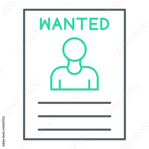 Wanted Icon Design