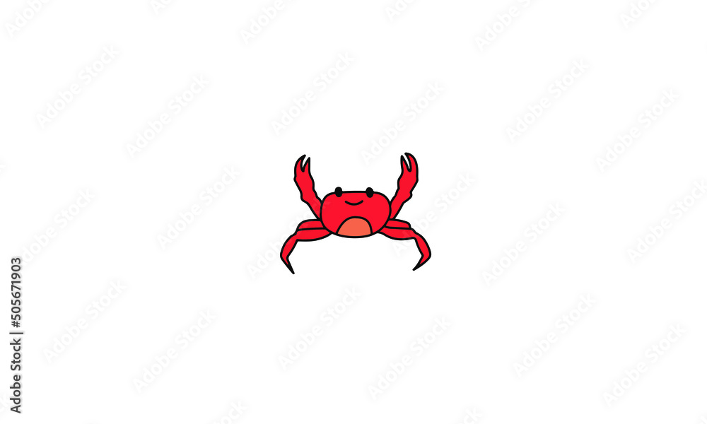 Fototapeta premium crab vector illustration eps8