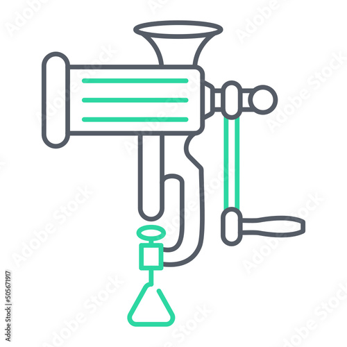 Meat Grinder Icon Design