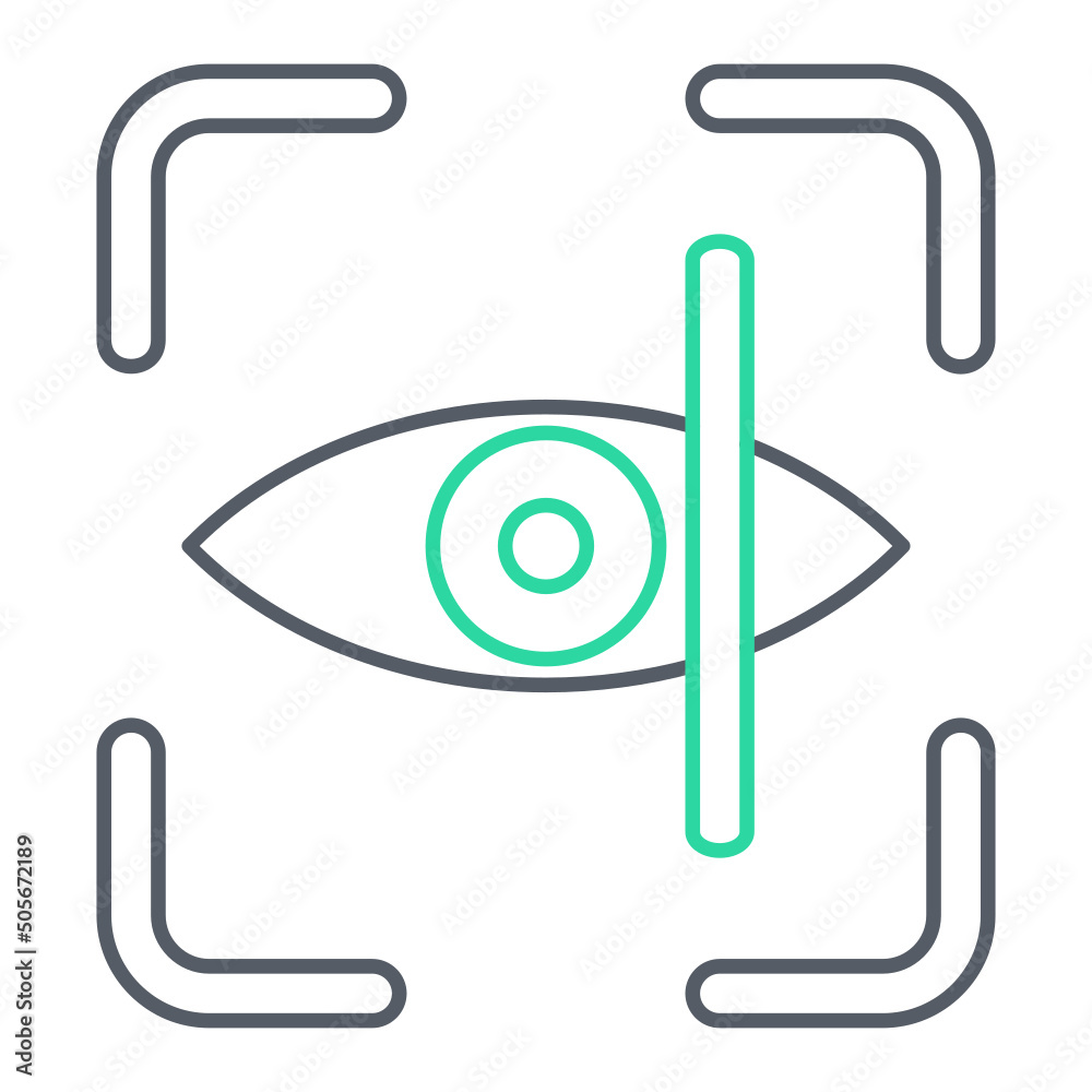 Retinal Scan Icon Design Retinal Scan Icon Design