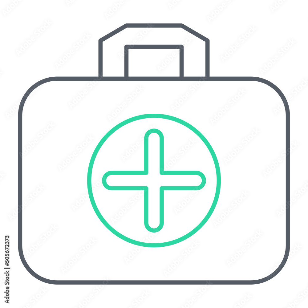Fototapeta premium First Aid Kit Icon Design