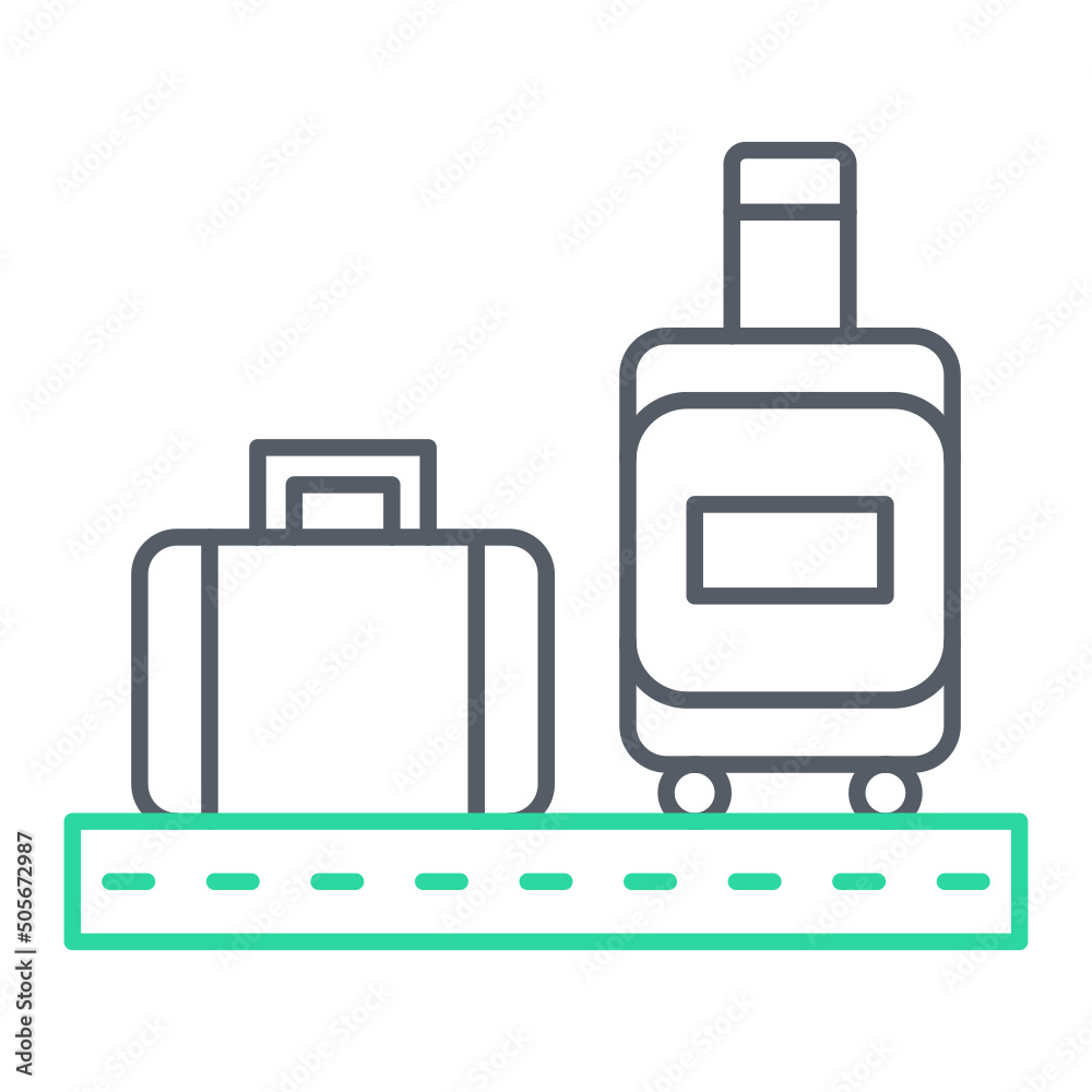 Luggage Check Icon Design Luggage Check Icon Design