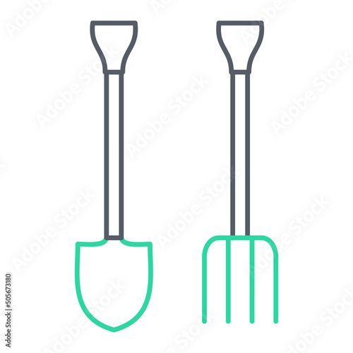 Gardening Tools Icon Design