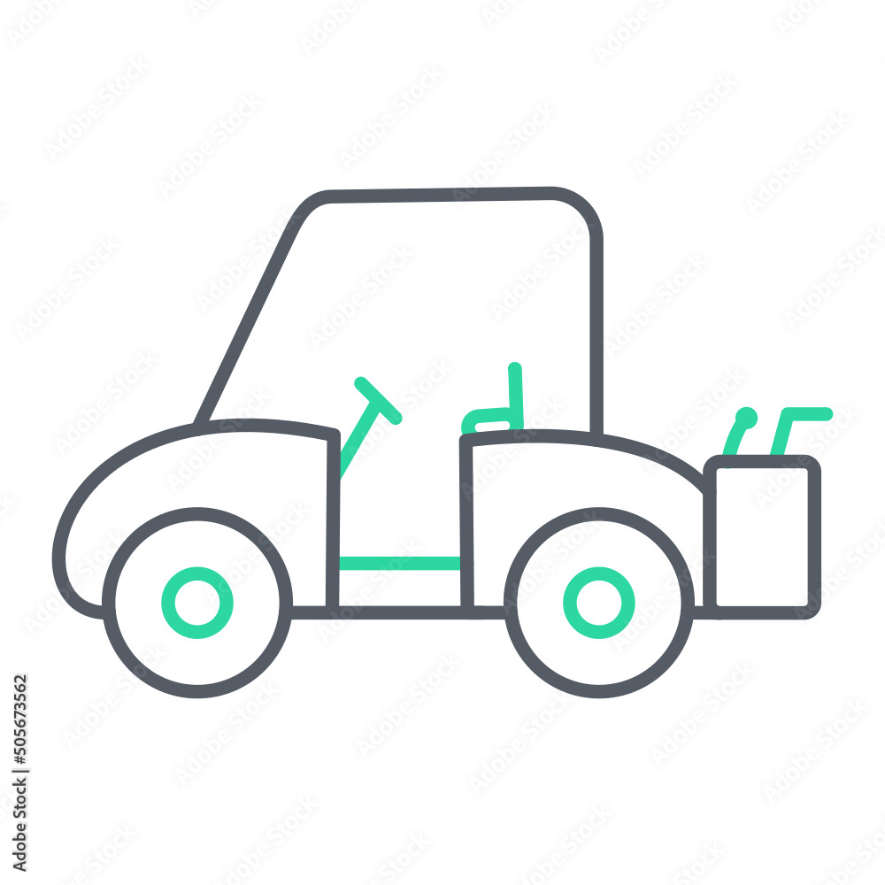 Golf Cart Icon Design Golf Cart Icon Design