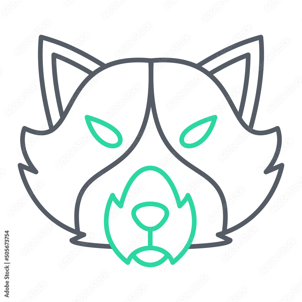 Raccoon Icon Design