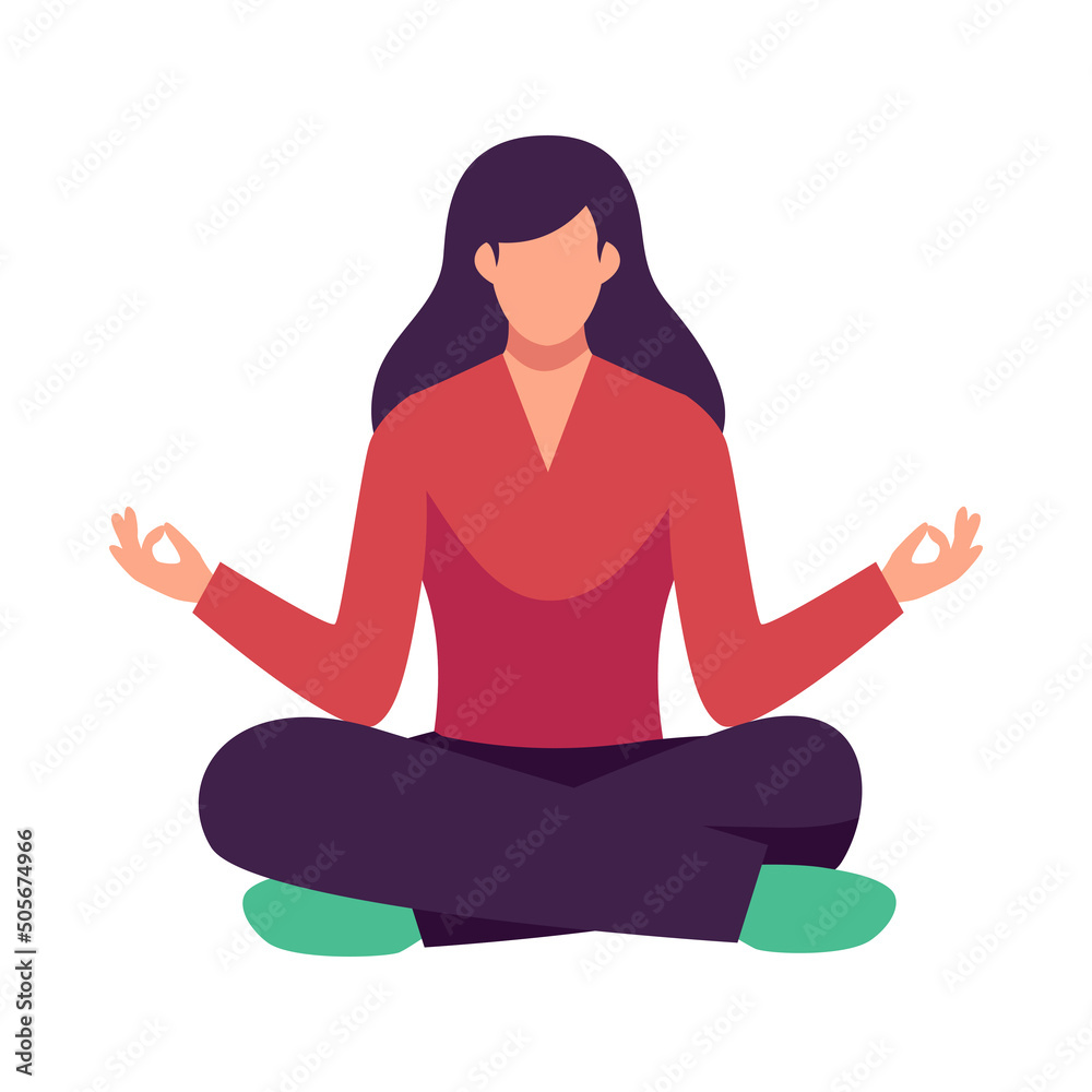 Yoga Zen Woman Composition