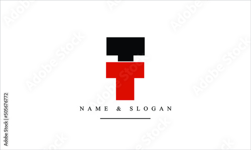 TH, HT, T, H abstract letters logo monogram