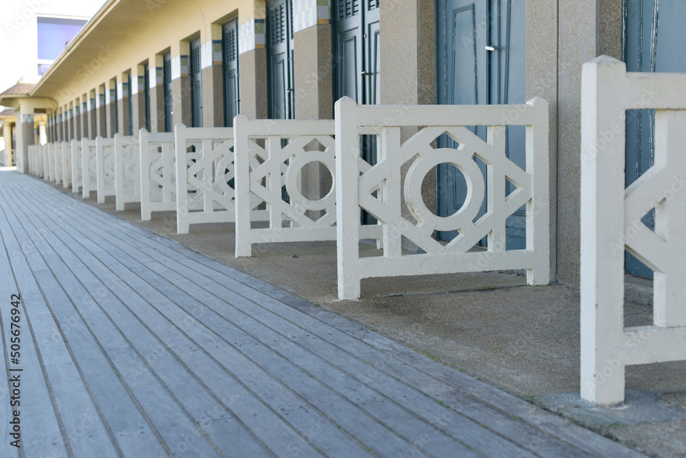 Fotografie les planches de Deauville - cabines