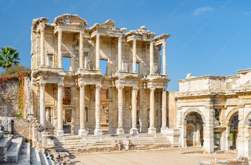 The Gate of Augustus and the Library of Celsus, Ephesus