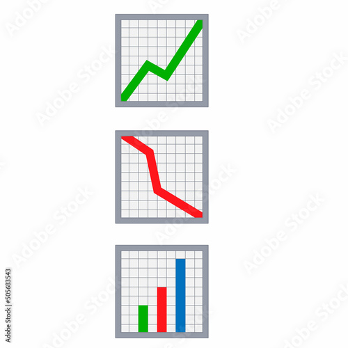 Financial schedule. Indicator, vector illustration