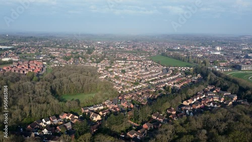 Generic aerial view of Newbury Berkshire in the UK photo